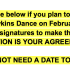 The heading of the Sadie Hawkins dance petition created on a Google Doc by senior Laura Hillard. Student Government Organization president Kristin Newman and a Gender Equality Club president PD Stein, both seniors, spearheaded the effort to get 250 student signatures to get approval for the Sadie Hawkins dance Feb. 14.