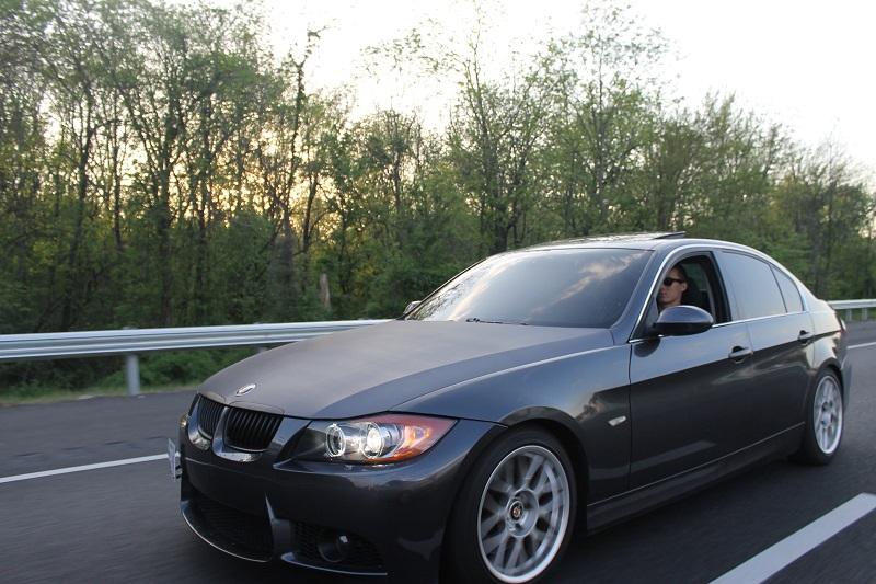 Senior Brian Kochesfahani drives his prized 2006 BMW 330xi on Interstate 83 South May 12. I love that ferocious growl of the engine, he said. 