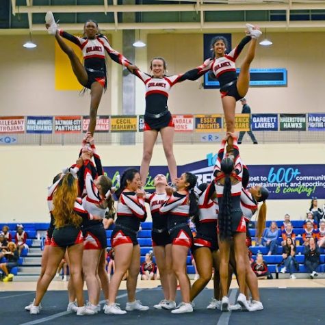 Varsity cheerleaders finish season strong at regional championship