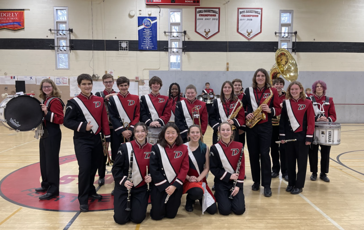 Dulaney Lions Roar! Marching Band performs for feeder schools