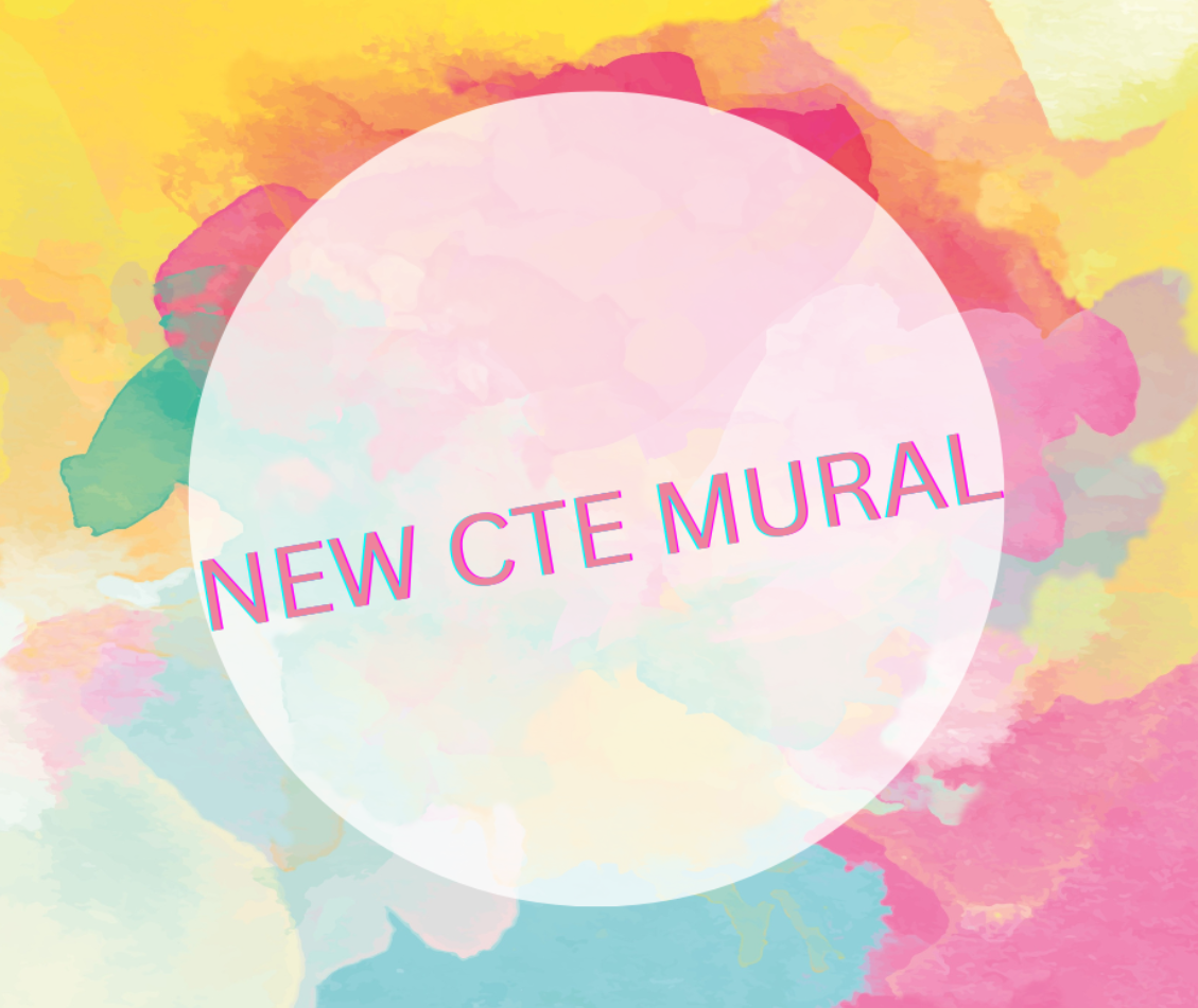 Business classes design mural to celebrate CTE program