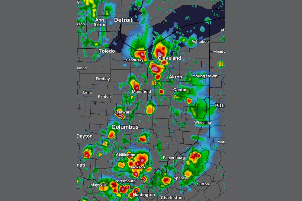 Severe Thunderstorm Threat Climbs for Northern Ohio Including Cleveland and Akron Saturday as High CAPE Values and Strong Wind Shear Align Perfectly