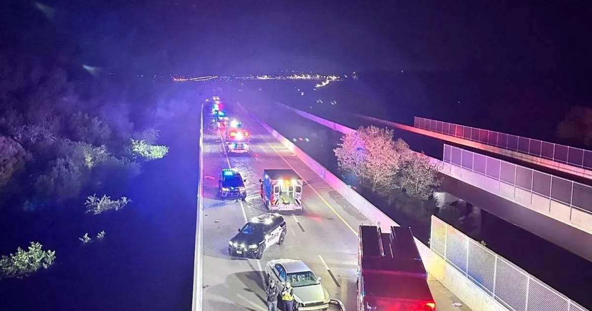 Woman Critically Injured After 70 Foot Bridge Fall Near Ogden in Riley County While Fleeing Swerving Vehicle During Four Car Crash