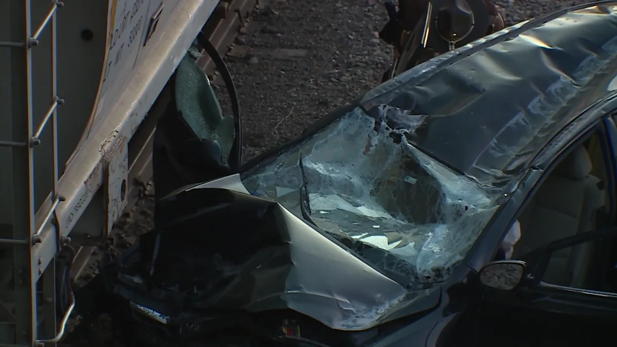 Oklahoma City Woman Dies After Car Leaves Interstate 35 Near Southeast 15th Street and Hits Train Car in Saturday Evening Crash
