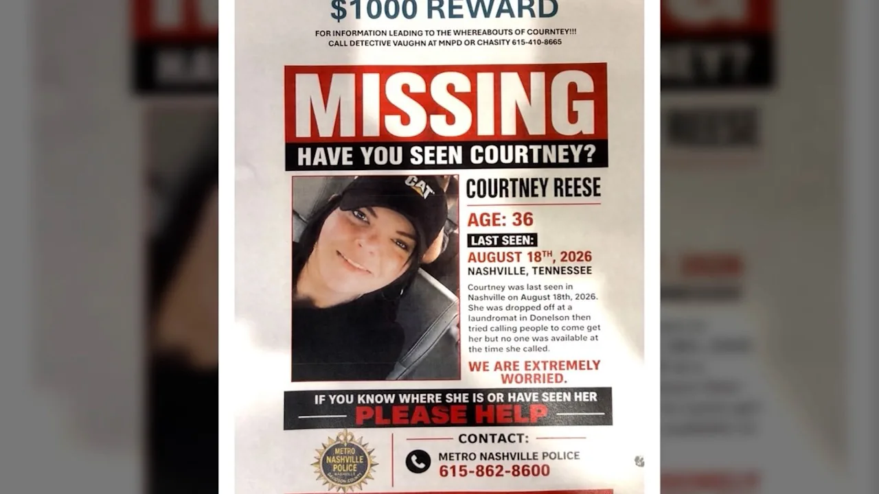 Private Investigators Believe Missing Donelson Mother Courtney Reese May Be Alive in Nashville Area Five Weeks After Laundromat Disappearance