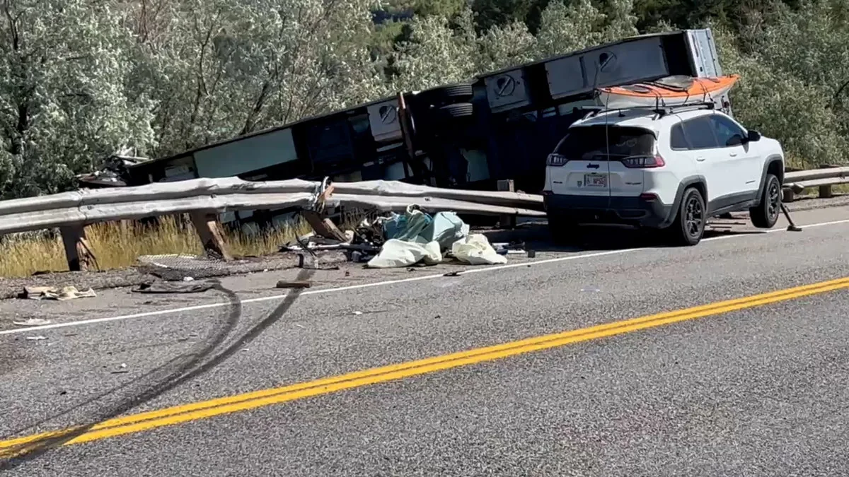 Two Hospitalized After Detached Trailer Blocks US-26 Near Swan Valley, Triggering Crash That Shut Down the Highway and Stranded Drivers in Eastern Idaho