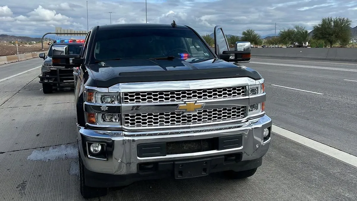 Arizona Troopers Arrest Man After He Allegedly Used Red and Blue Lights to Pull Over a Tesla on Interstate 17 Near Dove Valley Road
