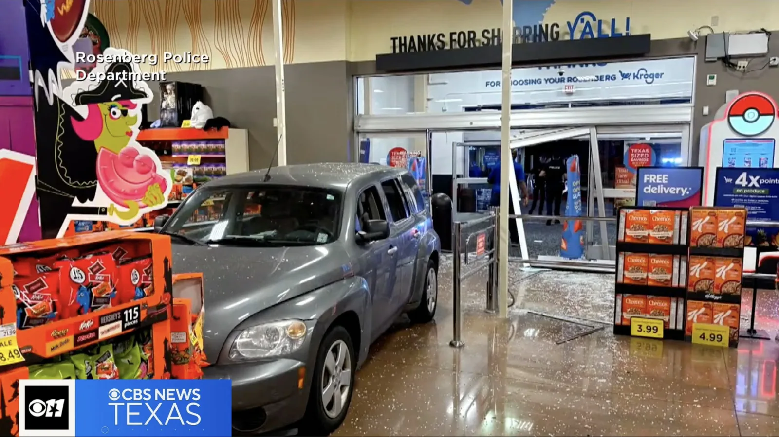 Mississippi Driver Crashes a Chevy HHR Through a Rosenberg Kroger at 4:30 A.m. and Tells Police He Only Needed a Restroom