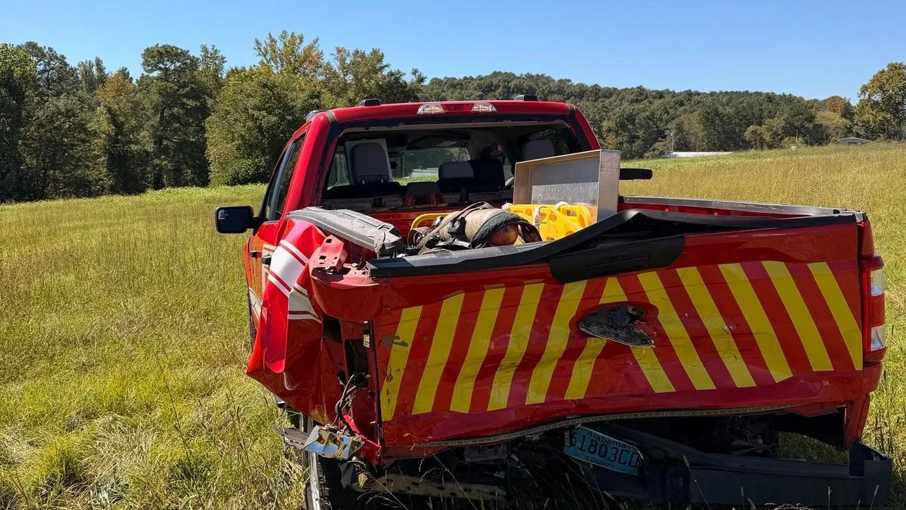 West Blount Fire District Warns Alabama Drivers After Two Crashes Hit Fire Vehicles, Injure One Firefighter, and Damage Emergency Apparatus on Duty