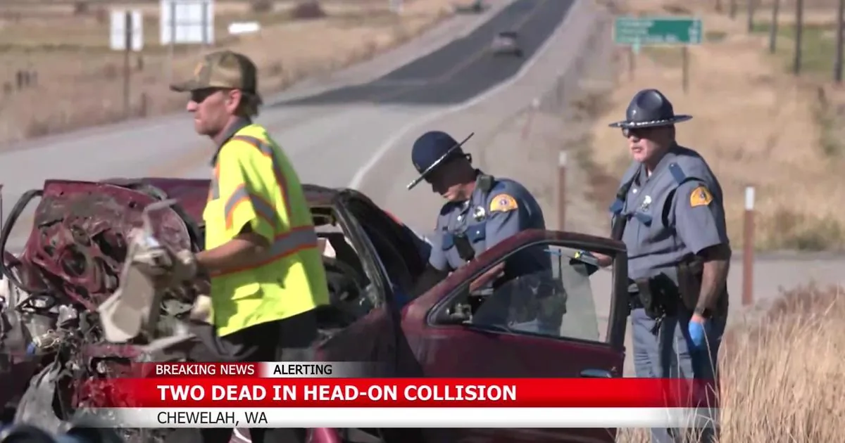 Washington State Patrol Says Two People Died in Head-On Crash on US 395 South of Chewelah as Highway Closed for Hours Before Reopening