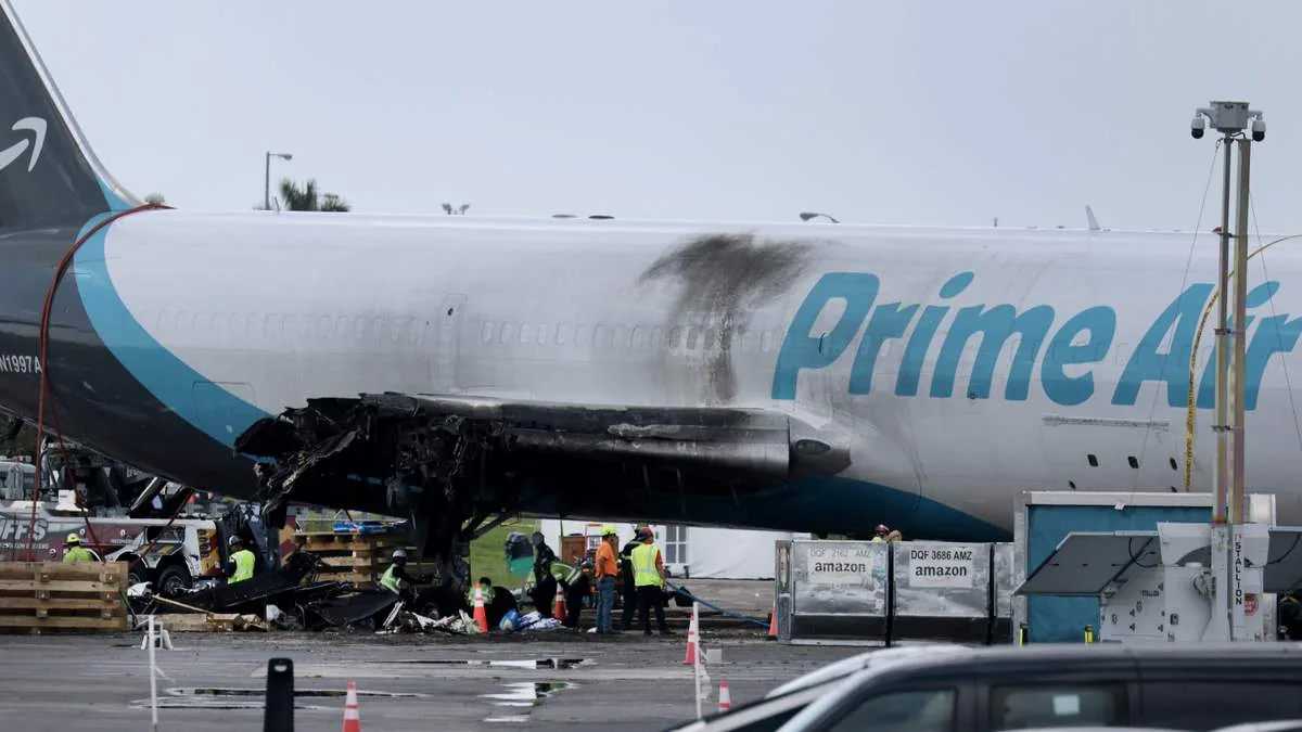 NTSB Says Amazon Cargo Jet Was Too High and Too Fast Before Miami International Airport Crash That Killed Five People in a Cargo Van