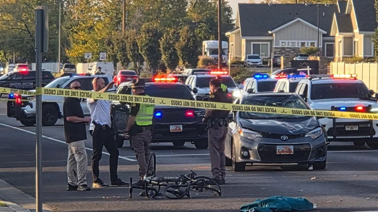 70-Year-Old Bicyclist Dies After Vehicle Crash at Kaysville Intersection Near Main Street and Nicholls Road, Closing Southbound Traffic During Investigation